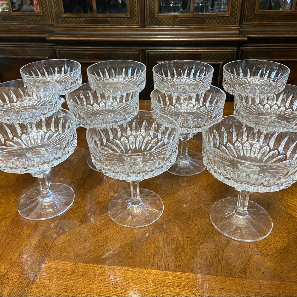 SOLD Vintage German Nachtmann Bleikristall Champagne/Sherbet Crystal Glasses